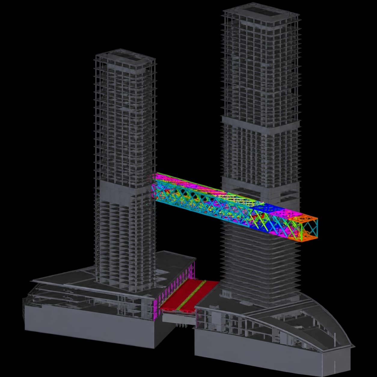 BIM model of One Za'abeel Tower